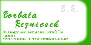 borbala reznicsek business card